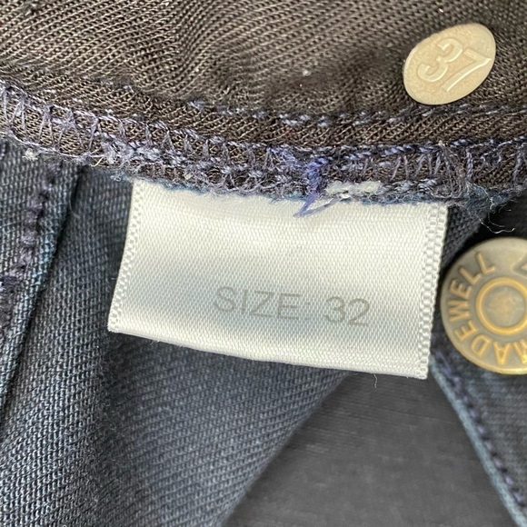 Madewell Skinny Skinny Moto Zipper Ankle Jeans , size 32 - Picture 13 of 14